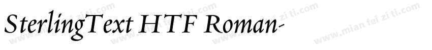 SterlingText HTF Roman字体转换